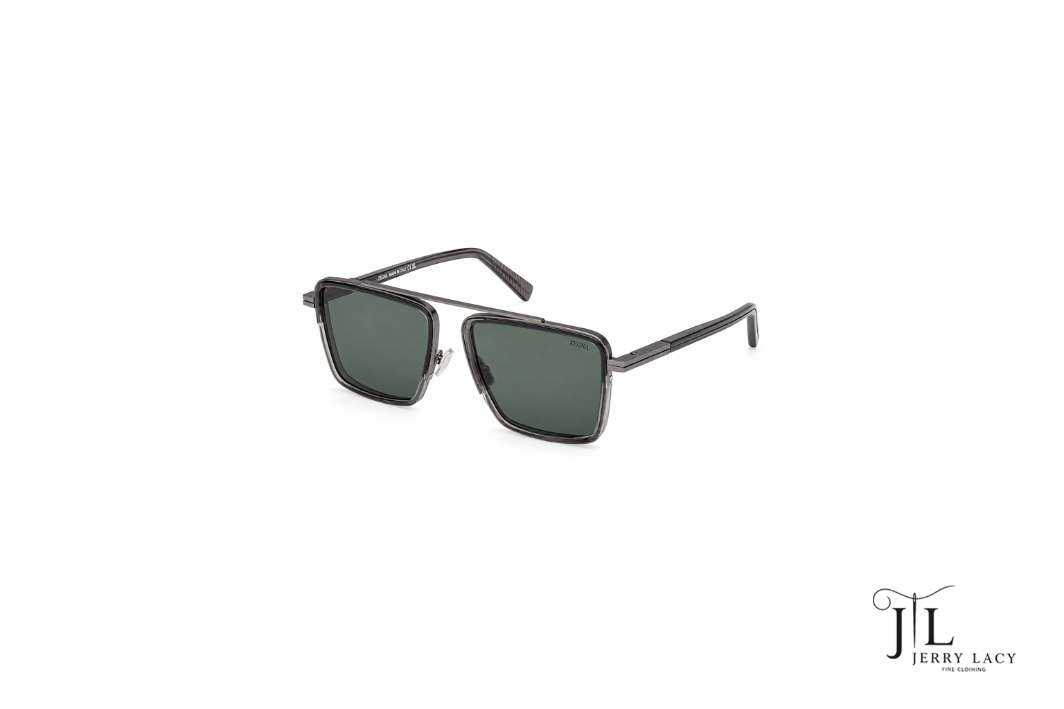 Metal Sunglasses Zegna Shiny Grey