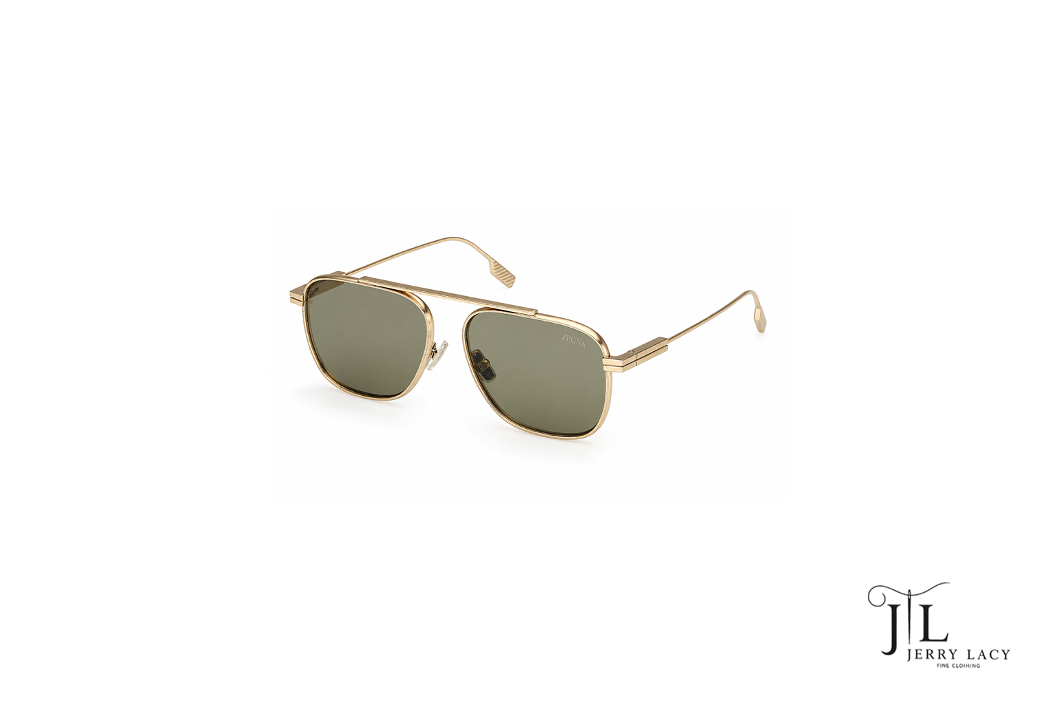 Metal Sunglasses Zegna Matte Pale Gold