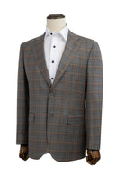 Gray/Tan Windowpane Sport Coat Modern Fit