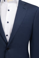 French Blue Suit Slim Fit Guabello Super 150's
