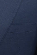 French Blue Suit Slim Fit Guabello Super 150's