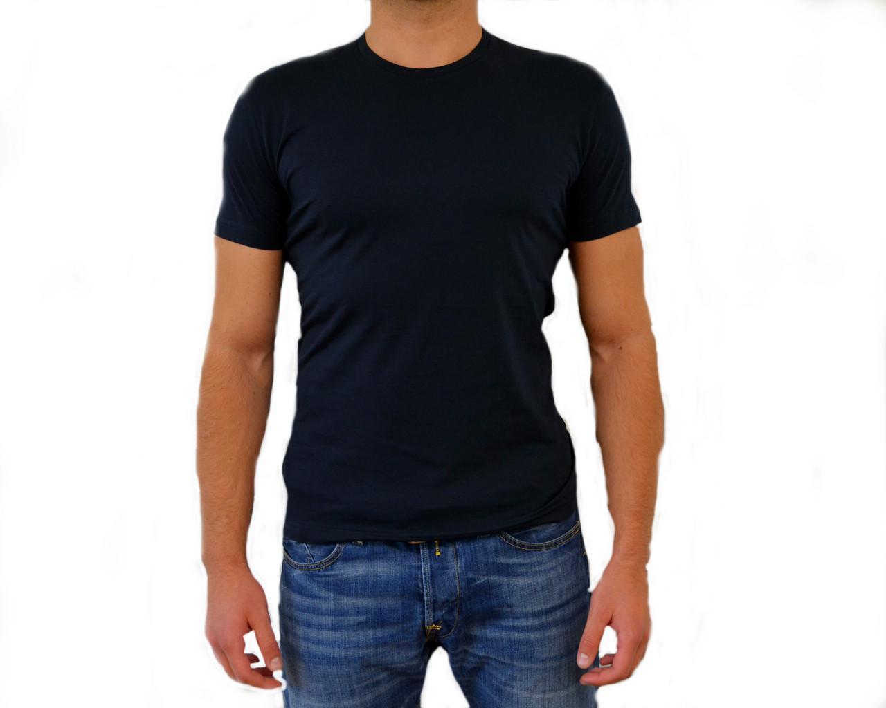 True Navy Pima Crew Neck SS