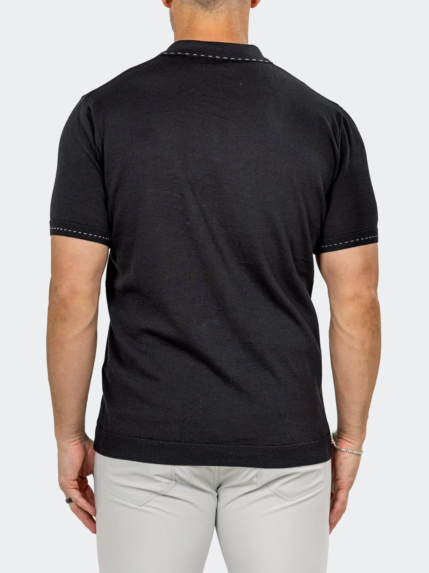 Polo Knitted Marthyr Black 026