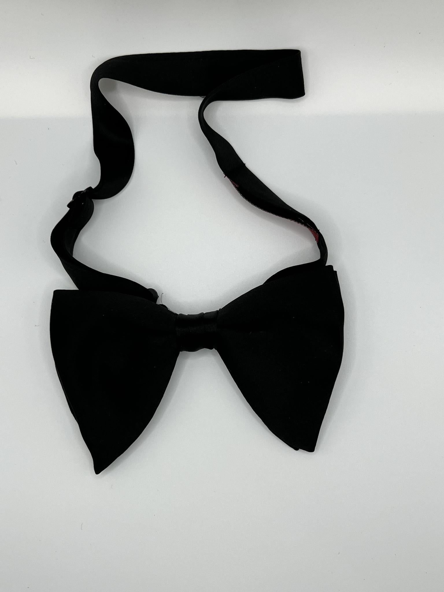 Satin Black Bow "Tom Ford" Self Tie