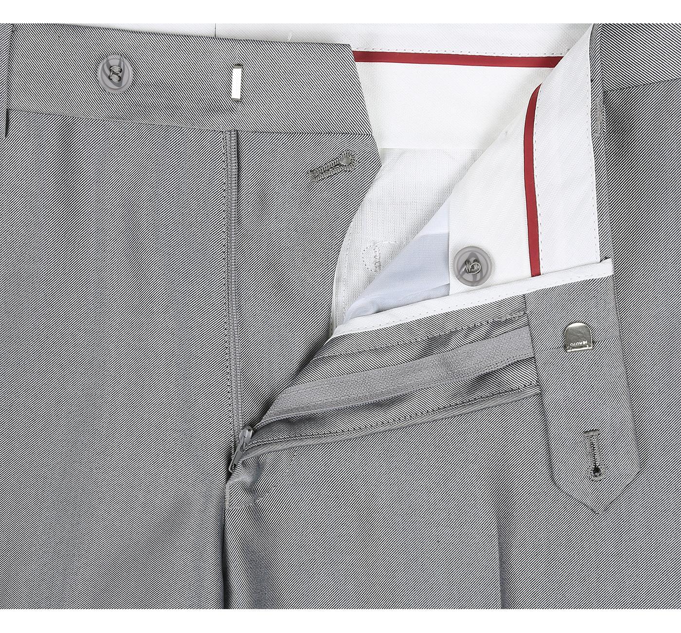 JL Silver Sharkskin Classic Suit