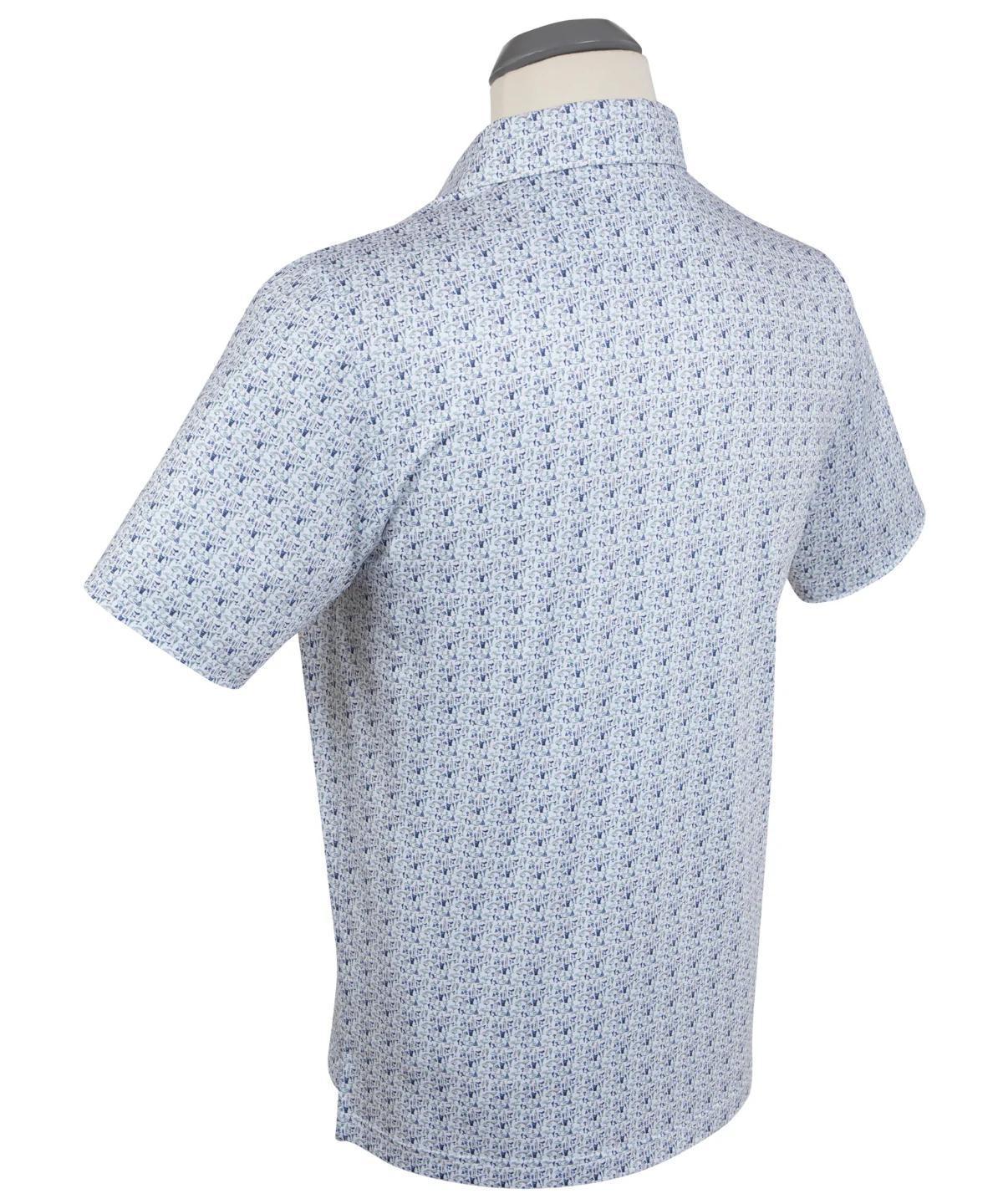 Performance Par-Tini Print Polo Stormy