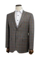 Gray/Tan Windowpane Sport Coat Modern Fit