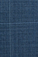 Teal Window Pane Slim Fit Suit Peak