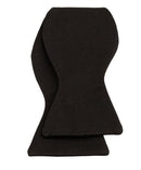 Black Faille Pre-tied Bow Tie