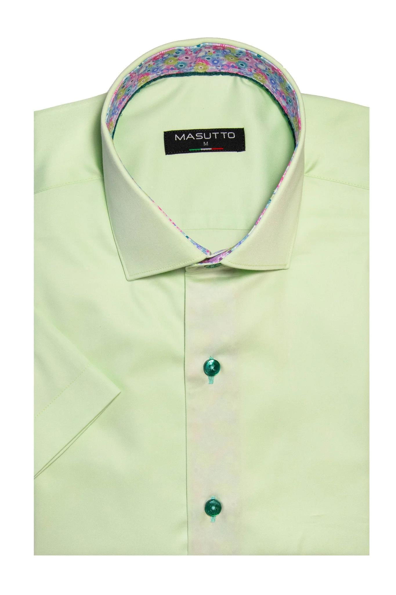 Green Button Down Shirt SS