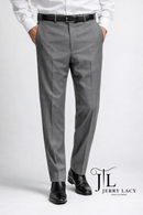 Medium Gray Pants Flat Front Super 150's