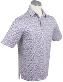 Performance Lucky Print Polo Carnation