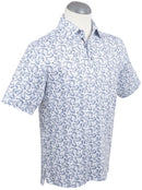 Performance Trajectory Print Polo Summer Navy