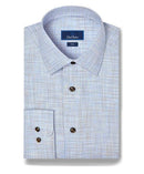 Blue & Chocolate Multi Check Dress Shirt