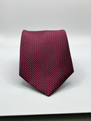Burgundy Silk Satin NeckTie Geoff