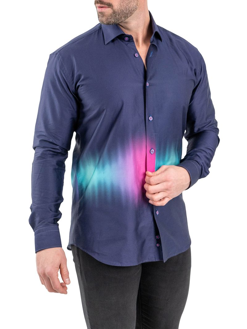 Maceoo Shirt Fibonacci Aurora Purple