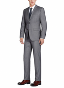 JL Grey Suit Notch Slim Super 140's