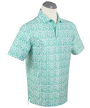 Performance Azalea Print Jersey Polo