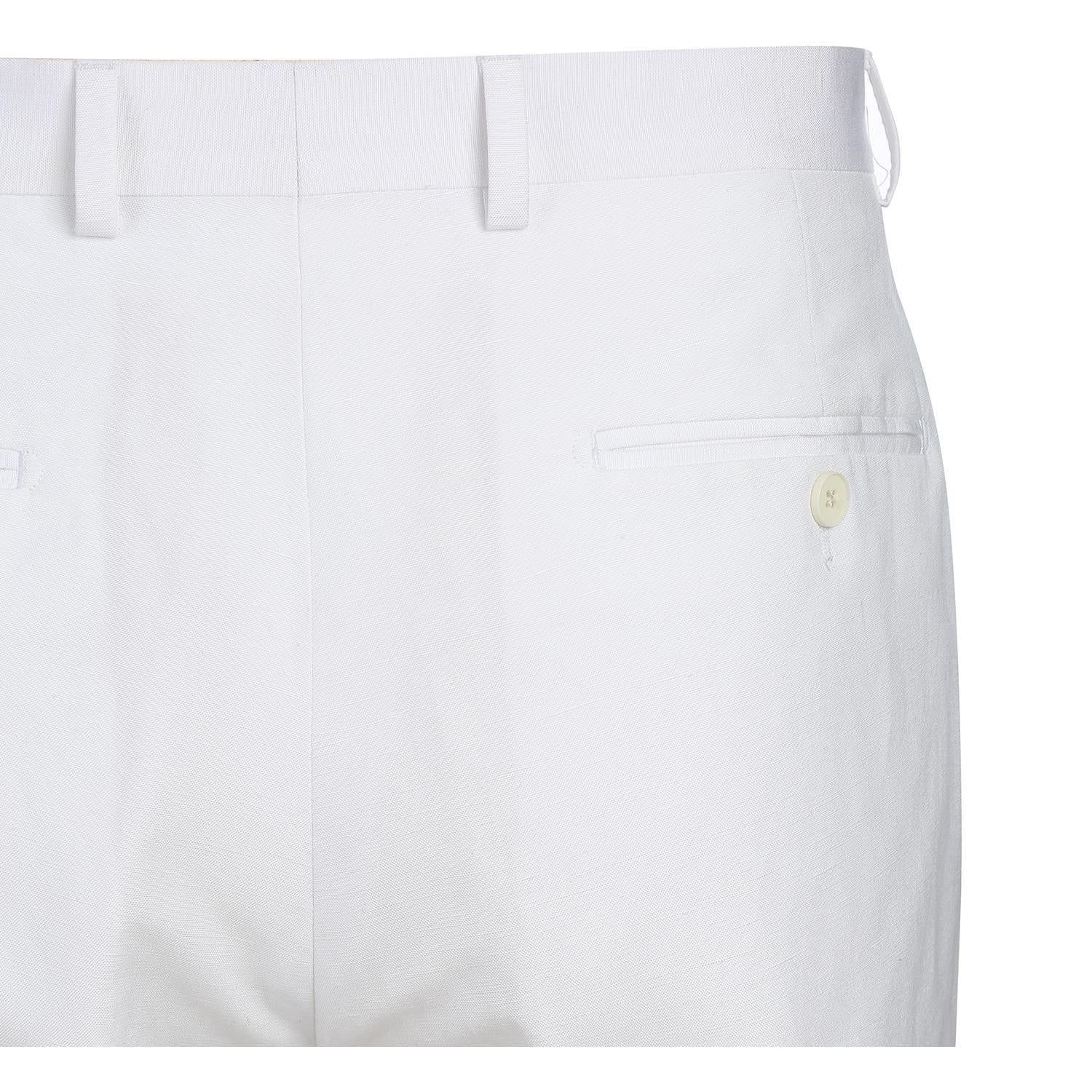 JL White Linen Suit Slim Fit