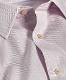 White & Melon Dobby Dress Shirt