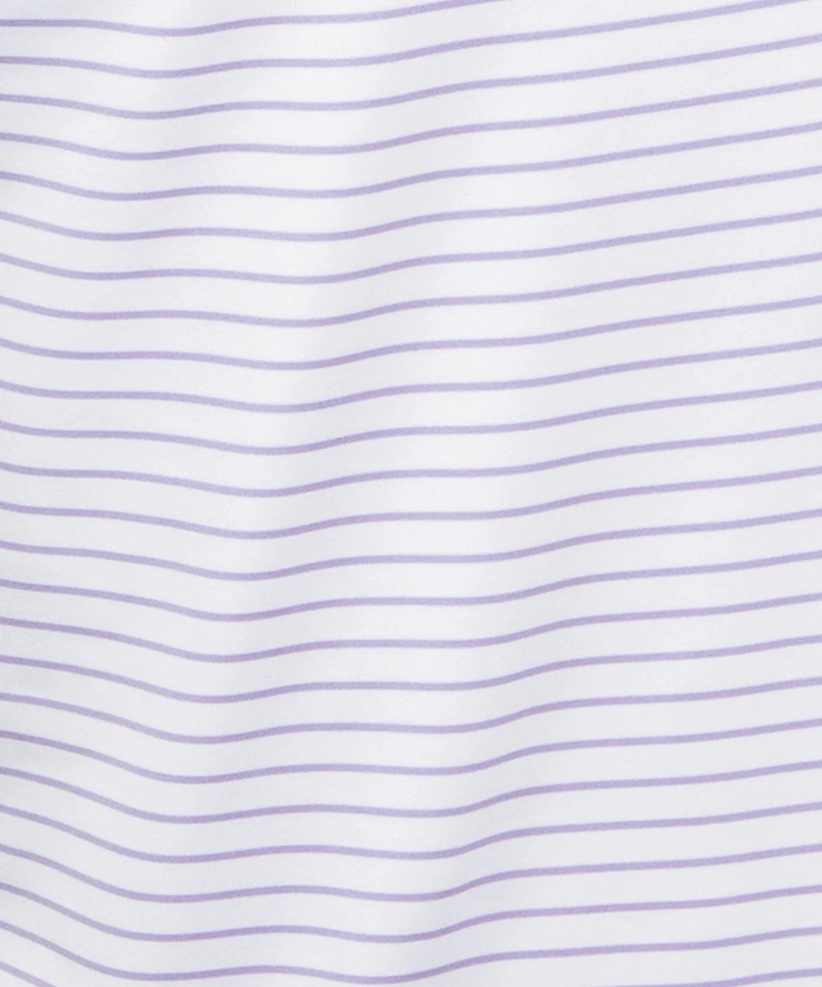 Perform Yarn Dye Laser Stripe Polo Lavender