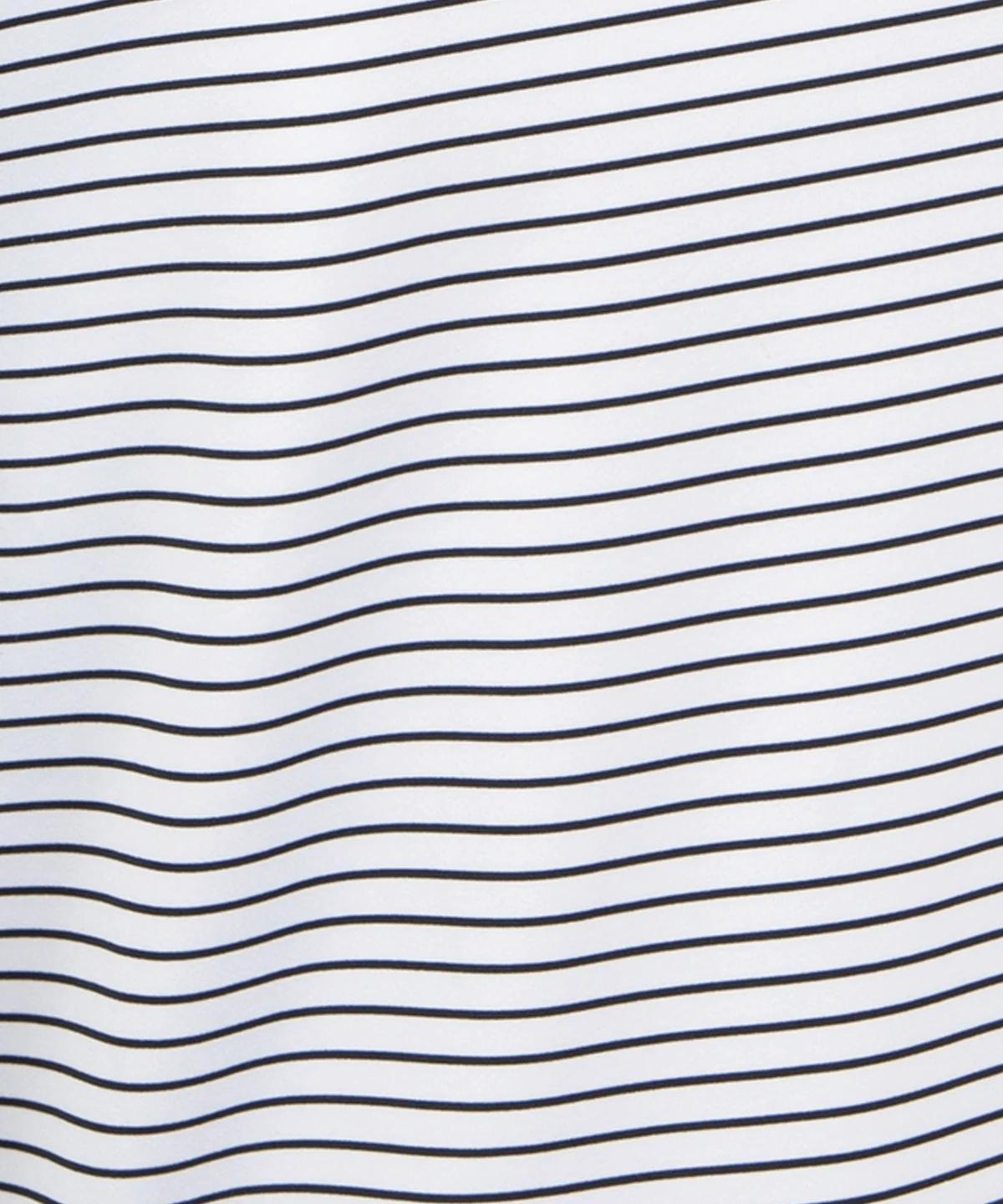 Perform Yarn Dye Laser Stripe Polo Black