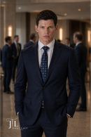 JL Suit New Navy Notch Classic Fit Super 140's