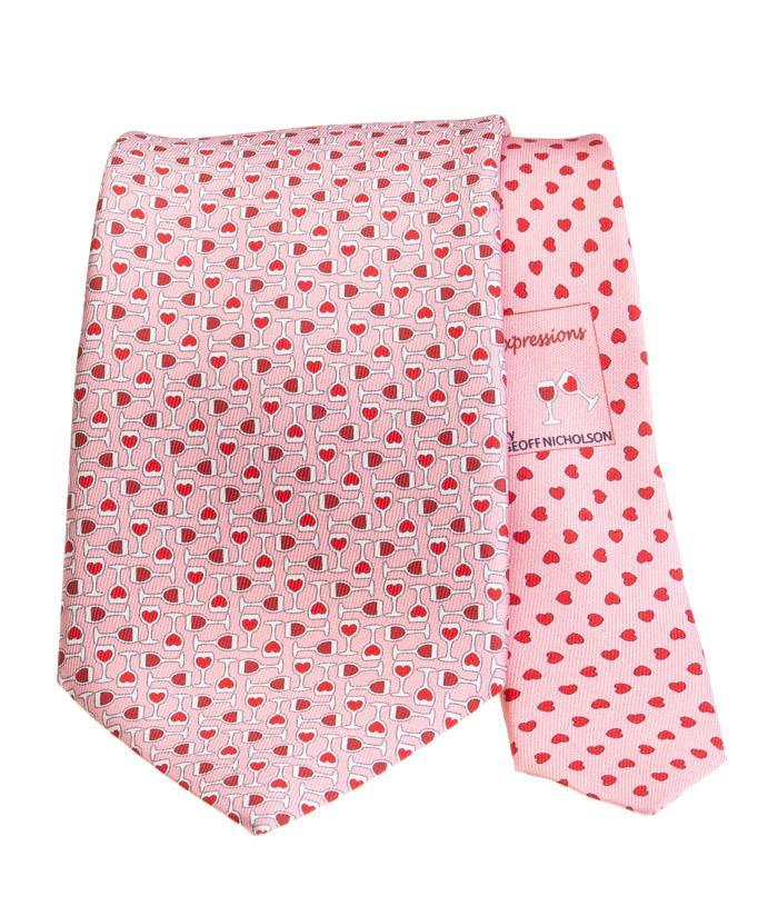 Ties Geoff Expressions Pink