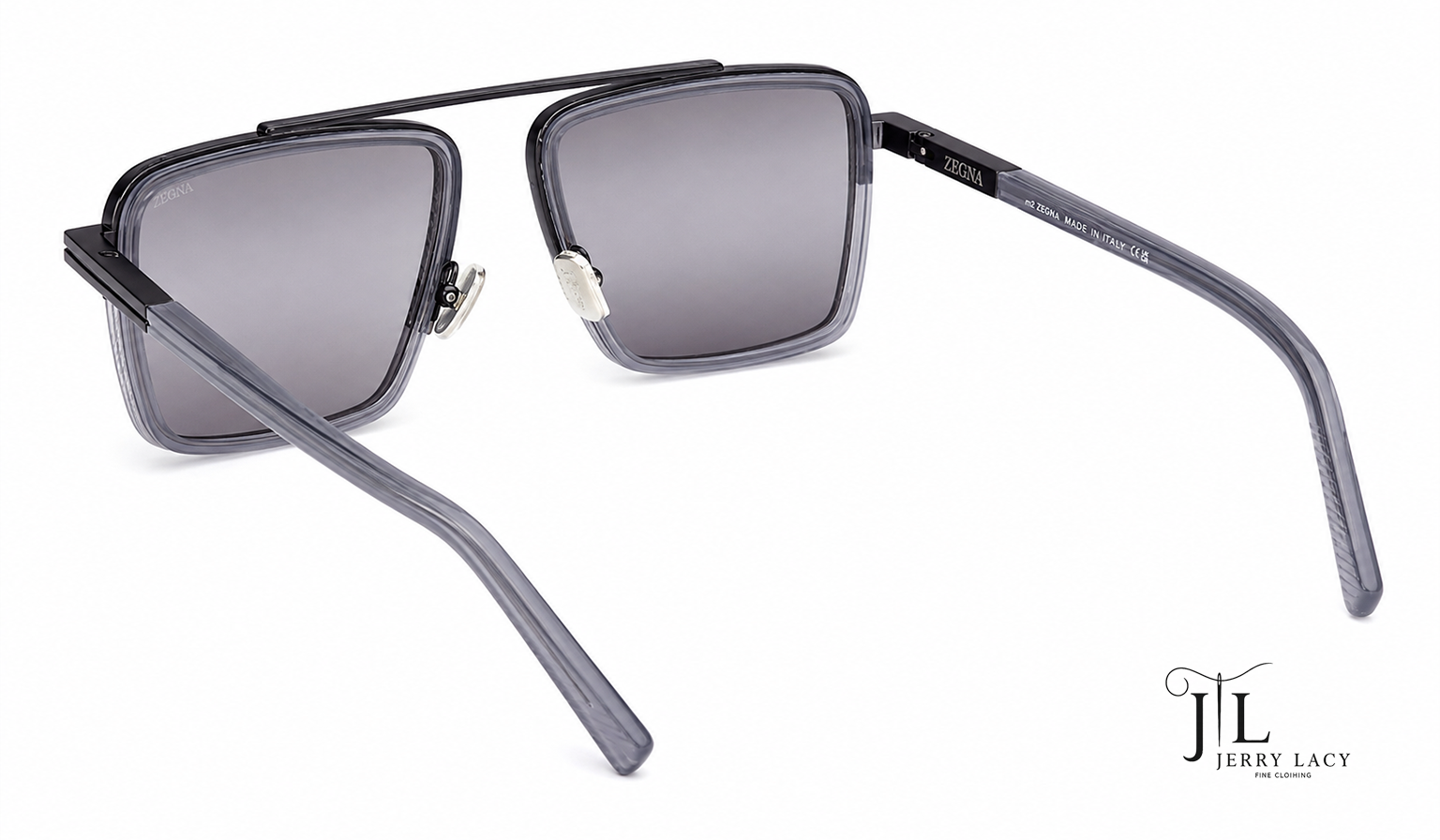 Metal Sunglasses Zegna Shiny Grey