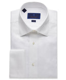 Horizontal Rib French Cuff Formal Shirt