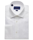 White Performance Twill Formal Shirt