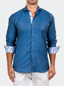 Dress Shirt LS Einstein Marthyr Blue 147