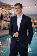 JL New Navy Suit Notch Classic Fit Super 140's