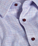 Blue & Merlot Multi Check Dress Shirt