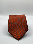 Orange Silk Satin NeckTie Geoff
