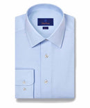 Sky / White Signature Stretch Dress Shirt