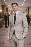 JL Cement Slim Fit Suit