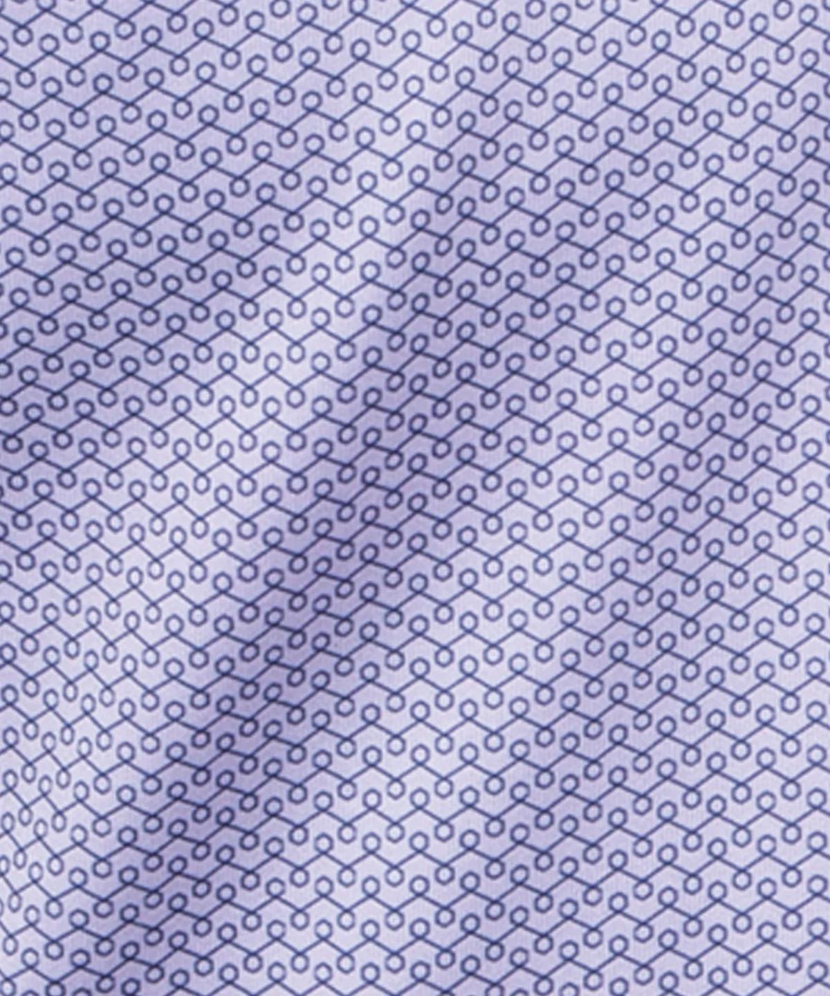 Perform Hexagon Print Polo Lavender