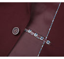 JL Burgundy Suit Slim Fit