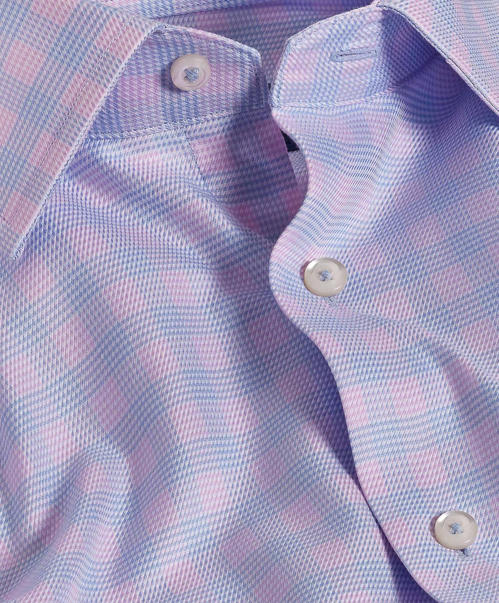 Sky & Berry Twill Check Dress Shirt