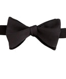 Black Satin Self-tie Bow Tie & Cummerbund Set