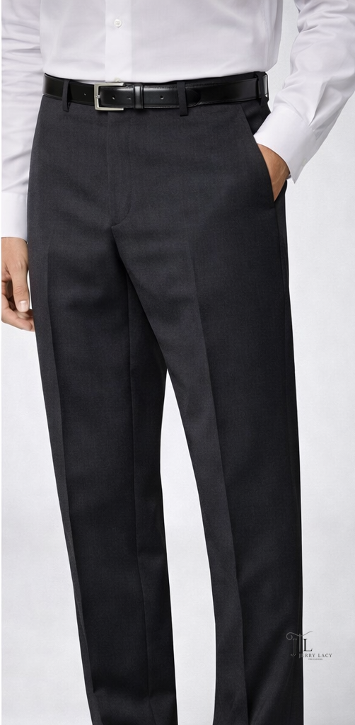 Charcoal Italian Dress Pant Modern Fit Super 150's Twill