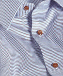 Sky & Chocolate Textured Twill Dress Shirt
