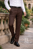 Chocolate Italian Dress Pant Modern Fit Super 150's