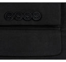 JL Black Suit Notch Slim Fit Super 140's
