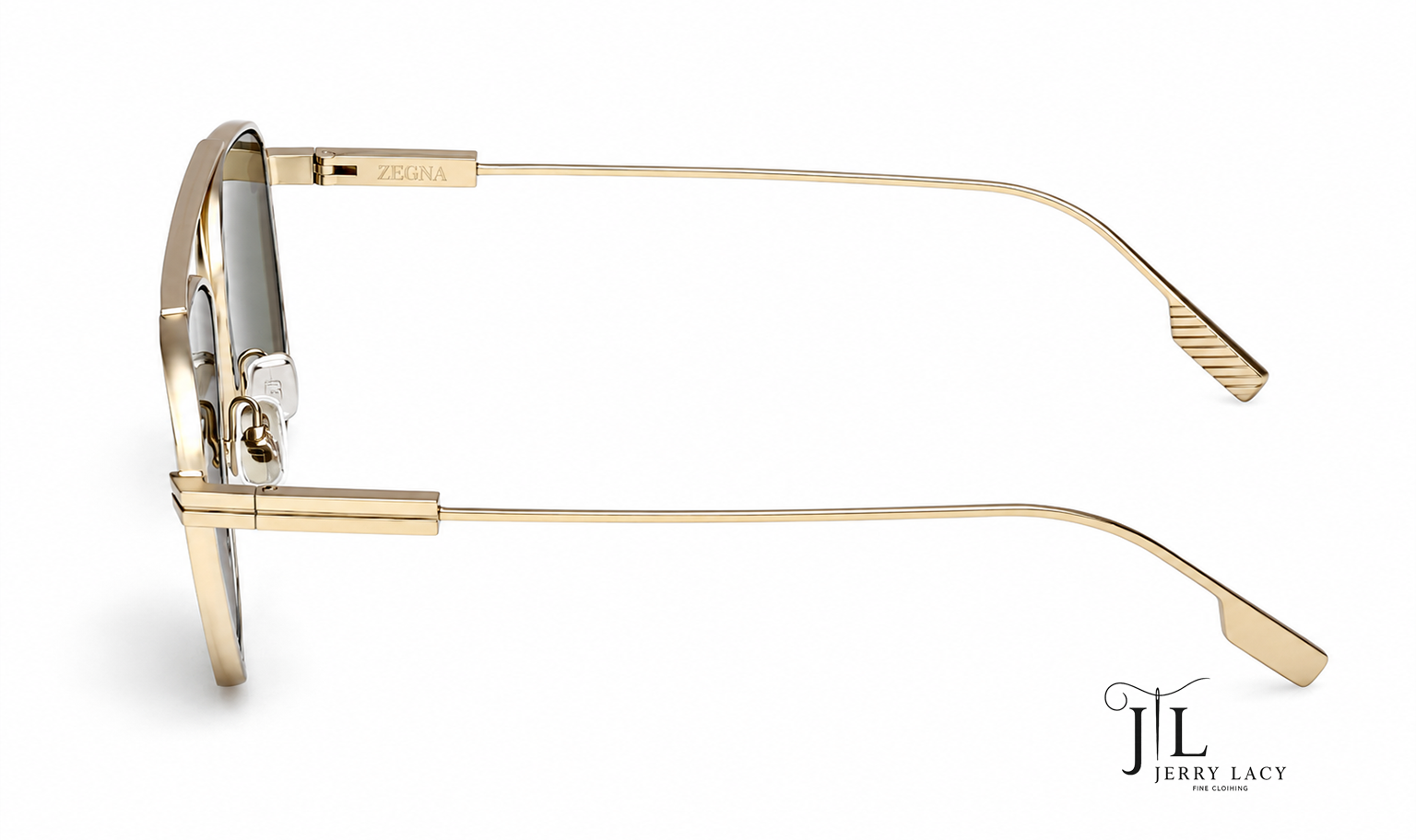 Metal Sunglasses Zegna Matte Pale Gold