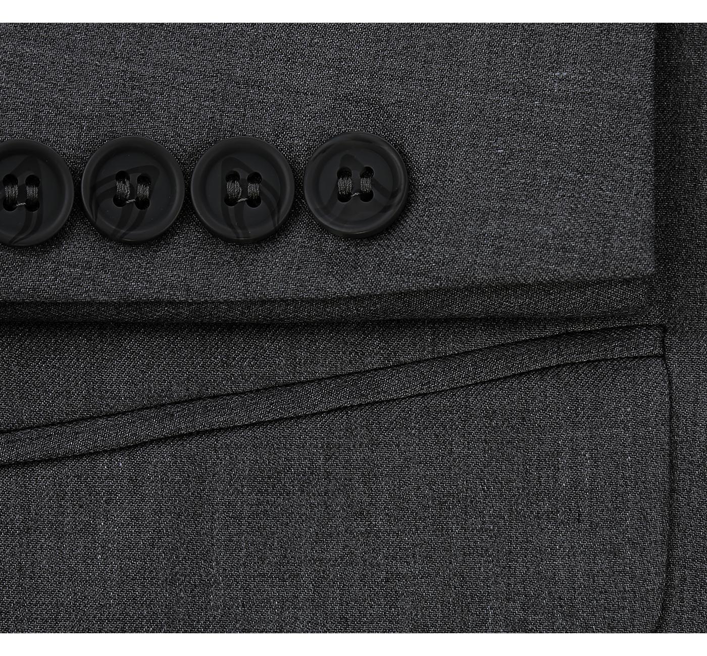 JL Charcoal Suit Slim Fit