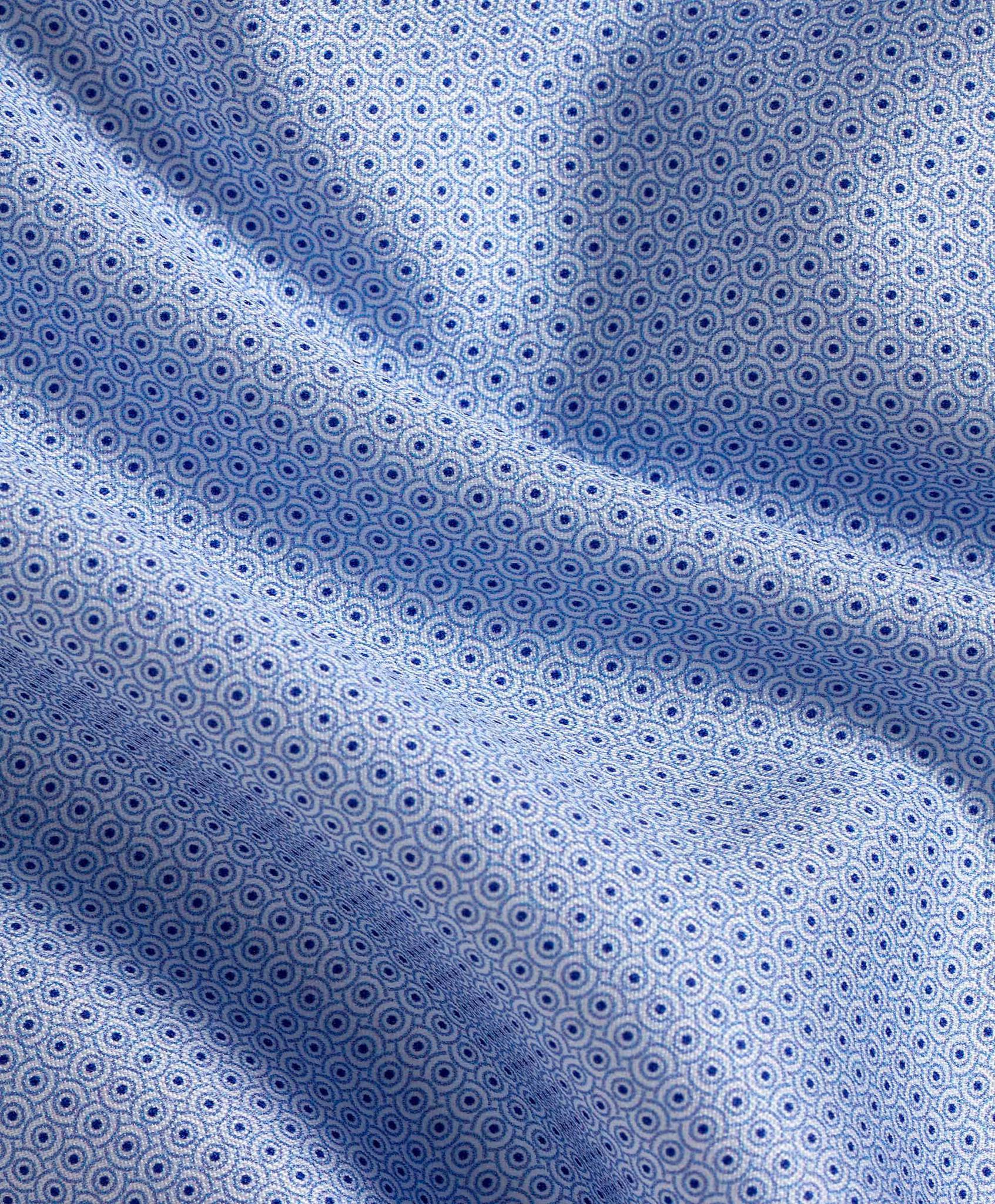 Sky Geometric Dot Print Dress Shirt
