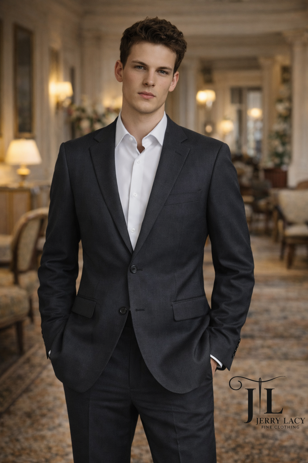 JL Charcoal Suit Classic Fit