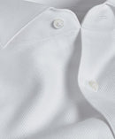 Piqué Wing Collar French Cuff Formal Shirt